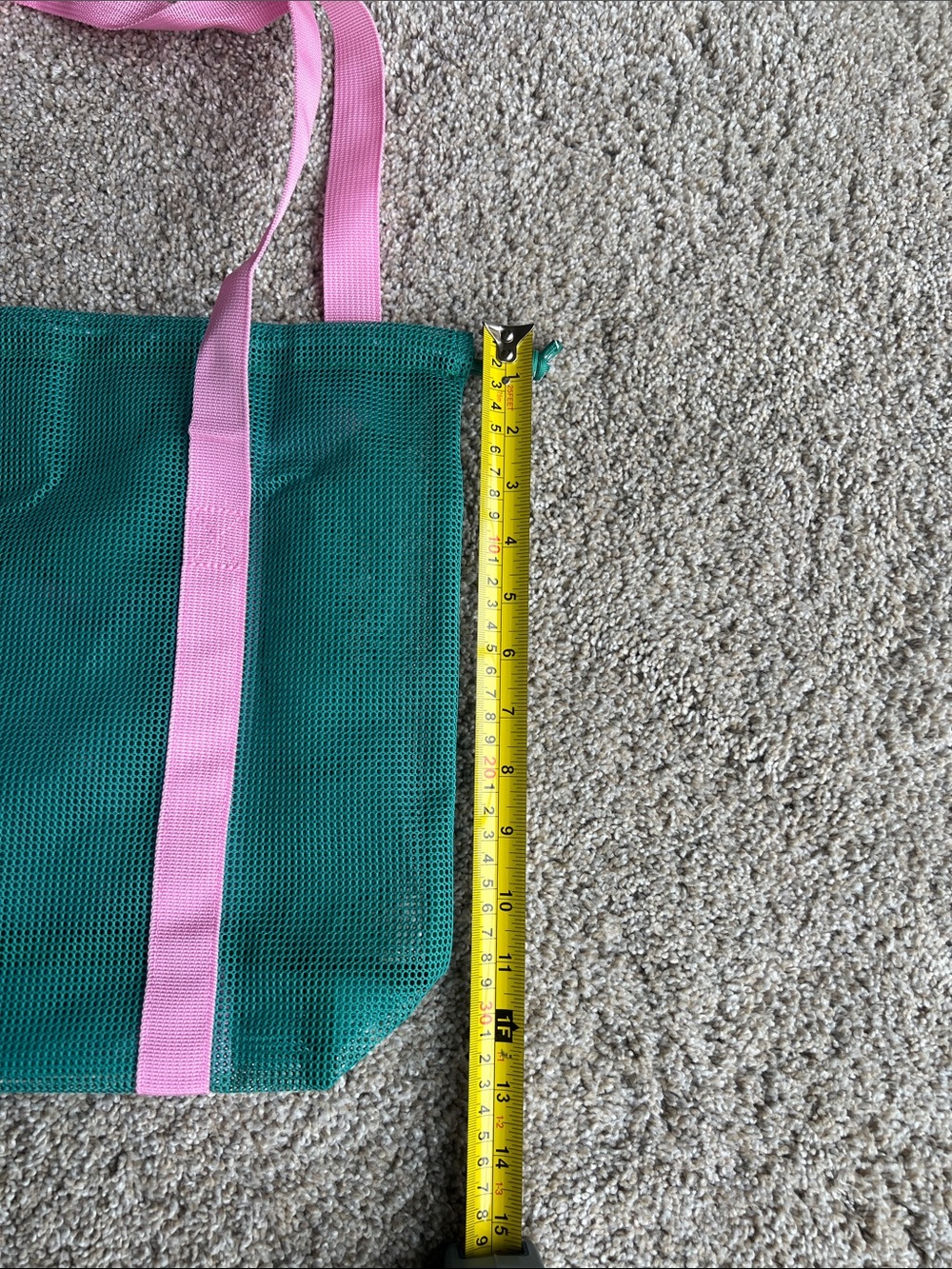 Uniqlo Pink & Teal Mesh Tote Bag - NWOT - Picture 9 of 10